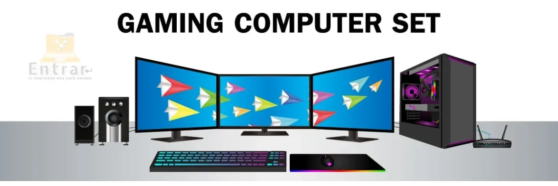 gaming computer set